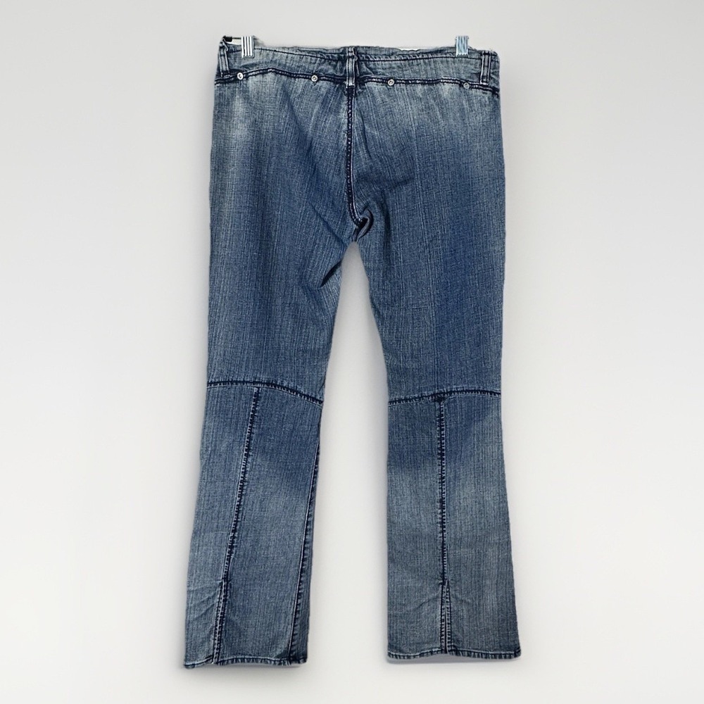 Vintage Y2K Dollhouse Flare‎ Denim Jeans Distressed Low Rise Boho Indie Sz 11/12 - Picture 5 of 6